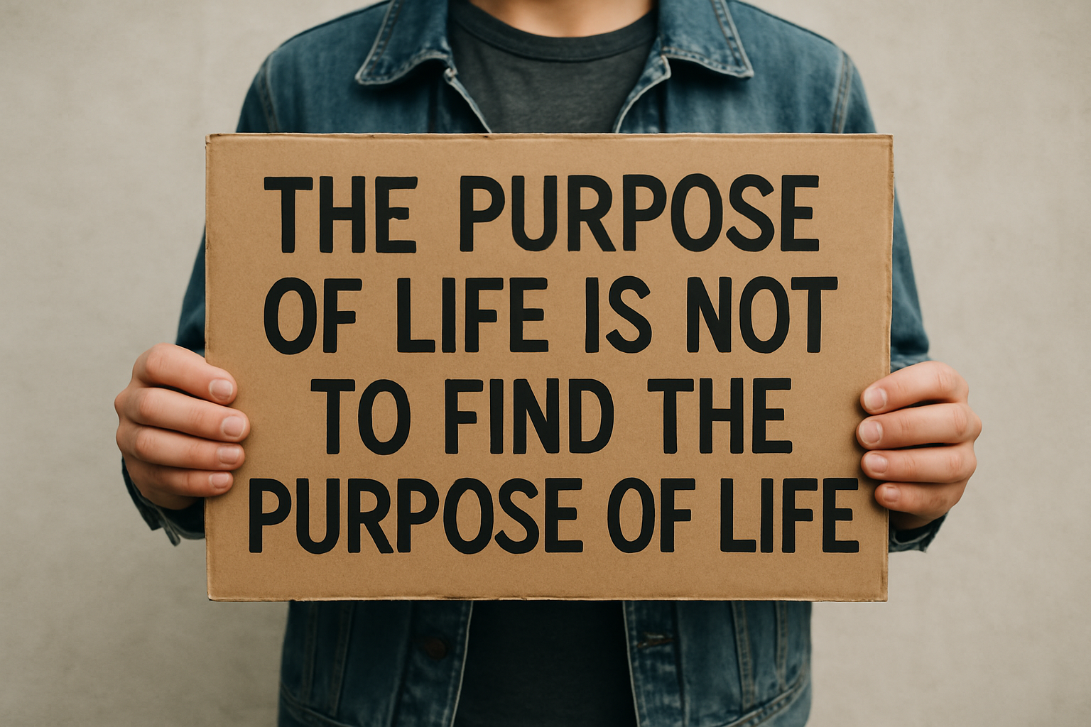 The Purpose of Life Is Not to Find the Purpose of Life